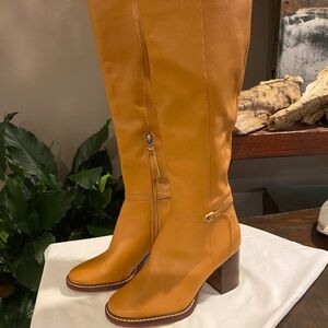 Sam Edelman Woman ELSY Knee High tan khaki brown Boot Size 5.5